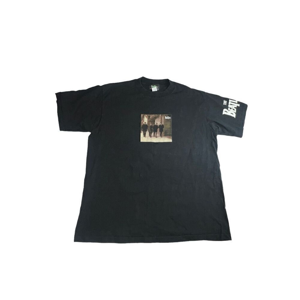 The Beatles 1991 Apple corps single stitch black Tshirt vintage front & back log